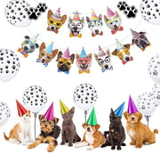 Dog Theme Party Decoration Dog Banner Balloon Set