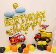 Fire Truck Party Balloons Package Birthday Party Decoration