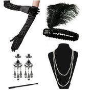 Flapper Accessories 1920s Gatsby Party Womens Costume Dress Set