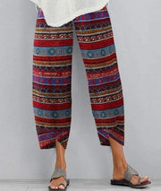 Linen Pants Cropped Womens Clothing Size 22