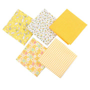5 Style Fabric Patchwork Bundle 100% Cotton 50x50cm