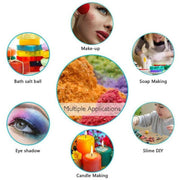 Mica Powder Resin Cosmetic Soap Nail Candle Pigment 20 Bottles