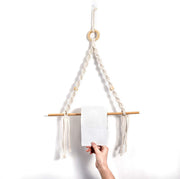 Toilet Paper Holder Macrame Wall Hanging