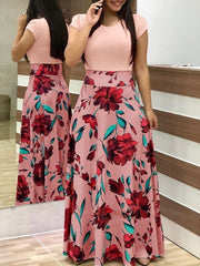 Maxi Dress Ball Summer Floral Dresses Womens Clothing Size 16