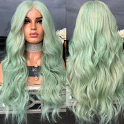 Green Curly Wigs