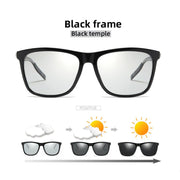 Photochromic Polarized Sunglasses Men Driving Chameleon Glasses