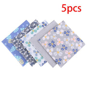 5 Style Fabric Patchwork Bundle 100% Cotton 50x50cm