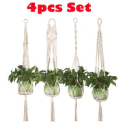 Macrame Plant Pot Hanger 4pcs Set