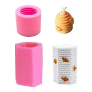 2pcs Bee Silicone Candle Making Moulds Soap Molds