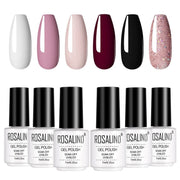 6pcs Gel Nail Polish Manicure Set UV Soak Off Nail Art Kit