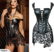 Black Corset Dress Womens Clothing Size 14