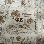 Cotton Linen Craft Fabric Vintage 1x1.5M