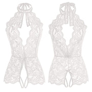 Crotchless Lingerie Teddy Sexy Bodysuit Size 14