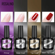 Gel Nail Polish Top Coat Base Coat Primer Matte Top Set