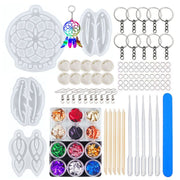 Silicone Molds Epoxy Resin Dream Catcher Keychain Moulds Kit