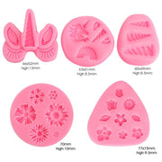 Unicorn Silicone Moulds Flower Cake Molds