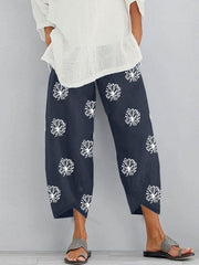 Linen Pants Cropped Womens Clothing Size 20