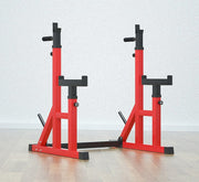 Adjustable Squat Rack Stand Bench Press Station Heavy Duty Steel Gym 120kg (22kg)