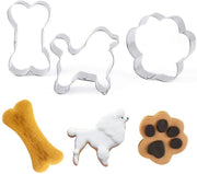 Dog Bone Paw Cookie Cutters Cake Molds Biscuit Cutting Moulds