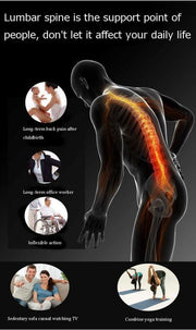 Magnetic Back Stretcher Lumbar Support Acupressure Spinal Massager Pain Relief