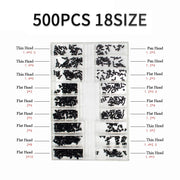 500pcs 18 Type Mini Screw Nuts DIY Kit Laptop Notebook Computer Repair
