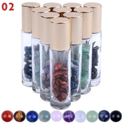 Essential Oil Crystal Perfume Roller Bottles 10 Pack