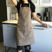 Cotton Apron Coffee Shop Overalls Bar Kitchen Restaurant Uniform