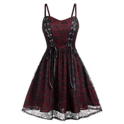 Rockabilly Lace Dress Midi Dresses Womens Clothing Size 14
