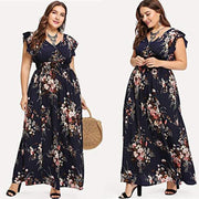 Floral Maxi Dress Boho Summer Dresses Size 16