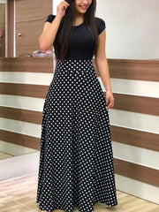 Open gallery Maxi Dress Ball Summer Polka Dresses Womens Clothing Size 18 J2157B