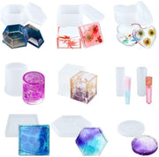 10pcs Silicone Mold Resin Moulds Epoxy Resin Coaster Molds