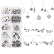 Jewellery Making Supplier Charm Bracelet Necklace DIY Set