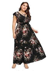 Floral Maxi Dress Womens Clothing Size 18