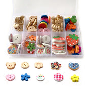 Cartoon Wooden Buttons