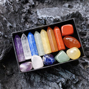 Chakras Natural Crystal Collection Hexagonal Column Energy Stone