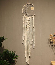 Moon Cotton Dream Catchers Boho Macrame Wall Hanging
