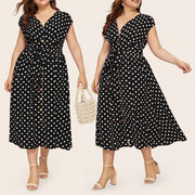 Maxi Dress Polka Summer Dresses Womens Clothing Size 22