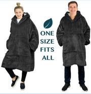 Black Hoodie Sweatshirt Blanket