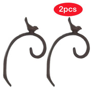2pcs Cast Iron Bird Wall Hooks Plant Hangers