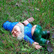 Funny Garden Ornaments Drunk Fall Down Gnome Dwarfs