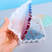 4pcs Resin Moulds Silicone Mold Coaster Making Molds
