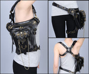 Steampunk Shoulder Bag Women Leg Bags