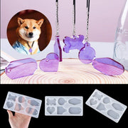 Dog Tag Resin Moulds Silicone Keychain Molds