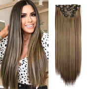 Hair Extensions Highlight Blonde Brown