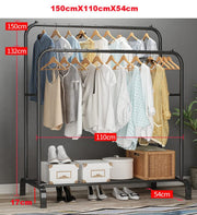 Double Clothes Rack Garment Rack