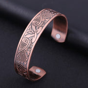 Copper Viking Cuff Bracelet Magnetic Healthcare
