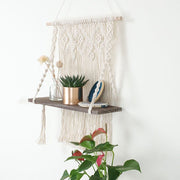 Macrame Plant Hanger Shelf Wall Hanging