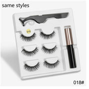 Five Magnetic Eyelashes Eyeliner Tweezers Set
