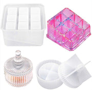3pcs Box Resin Moulds Silicone Jewellery Box Resin Molds