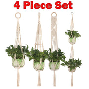 Macrame Plant Pot Hanger 4pcs Set